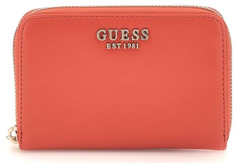GUESS SWVC8500140CRD LAUREL SLG MEDIUM ZIP AROUND Women CORAL RED Size One Size