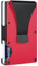 DarNova Tarjetero Metálico | Protección RFID | Wallet Minimalista | Pinza para Billetes | Money Clip | Tarjetero Hombre | Portatarjetas crédito | Porta Tarjetas Compacto | Cartera Hombre Mujer (Rojo)