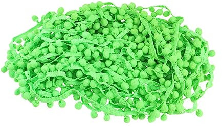BATHVEVE 9m Diy Pompon Borte Grünes Fransenband Für Kleidung Dekoration Schmuck Bastelprojekte Umweltfreundliches Material Für Kreative Designs Und Maternity Wear