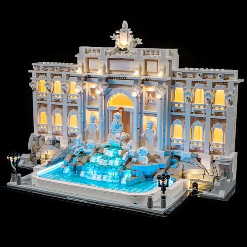 GEAMENT LED Light Kit Compatible with LEGO Trevi FountainA Building Blocks Model - Lighting set for Architecture 21062 (Model Set Not Included)