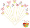 100 Stück Spieße Fingerfood, Schmetterling Cocktailspieße, Obstspieße Kinder, Cocktail Deko, Spiesse für Snacks Fingerfood, Obstspieße, Käsespieße, Partyspieße
