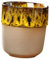 Fenteer Tazza di tè in porcellana giapponese yerba mate tazza 150 ml espresso senza manico a portata di mano da cappuccino design caldo per cappuccino, Giallo