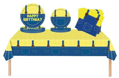 Kit Compleanno Stoviglie per Feste Banana Decorazioni per Yellow Forniture per Feste