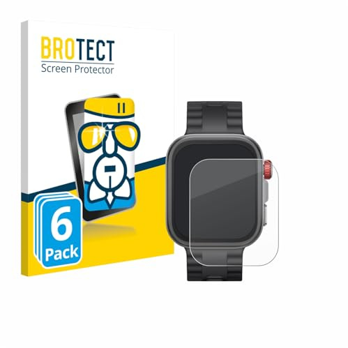 BROTECT (6 Stück Schutzglas für Huawei Watch Fit 4 Pro Schutzfolie Made in Germany Panzer Folie Glas Displayschutz [Kratzfest 9H, Anti-Fingerprint]