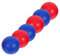 JUMPLAWN Pelota de Playa 5Cm de Repuesto para Entrenamiento Colores Diversos 6 Piezas Material de PU para Juegos Interiores y Exteriores Coordinación Mano-