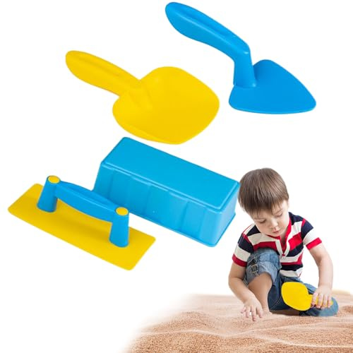Sandspielzeug | Sandkasten Spielzeug Bauset Für Schnee | Schaufel und Förmchen Werkzeug Set für den Burgenbau, Outdoor Spiele für Kinder und Kleinkinder im Sommer, beim Camping, auf
