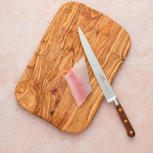 Sabatier - Couteau Filet de Sole IDEAL PERIGORD 100% Forgé - 15 cm | Fabriqué en France, Lame fine Inox et flexible et Rivets Laiton, Permet de Détacher les Filets de Poisson avec Précision