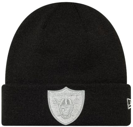 New Era Las Vegas Raiders Metallic Cuff Knit Beanie Black