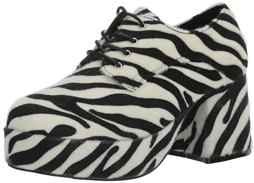 Ellie Shoes Men's Platform, Zebra, Medium