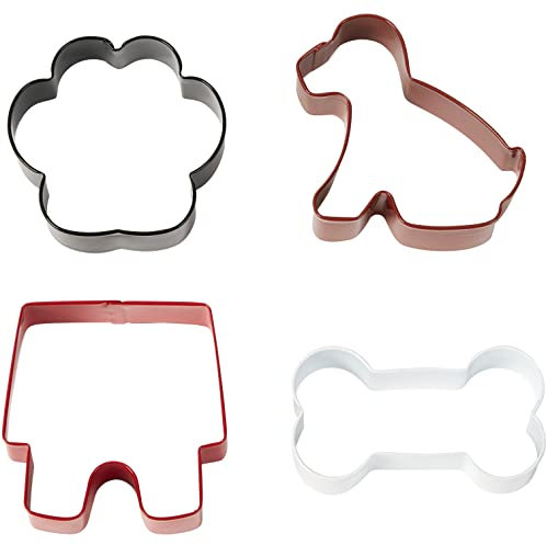 Wilton Set de 4 cortadores de Galletas con diseño de Mascotas