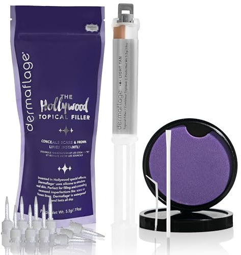 Dermaflage Narben Make-up Concealer, Aknennarben Filler, Narben Abdeckung, 1 Monatsvorrat