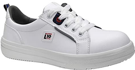 ELTEN Sicherheitsschuhe GHOST Low ESD S3, Damen und Herren, Textil, Stahlkappe, leicht, sportlich, Weiß, Größe: 42