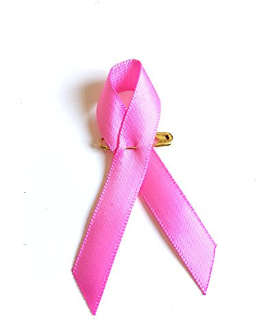 STRASS & PAILLETTES Pin's Octobre Rose Ruban Rose en Tissu sur Une épingle. Lutte Contre Le Cancer