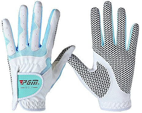 PGM Golfhandschuhe für Damen, verbesserte Griffigkeit, kühl und bequem, 4 Farboptionen, Größe L, Blau, 1 Paar