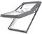 AFG Skylight Kunststoff Dachfenster PVC 55 x 118 mit Eindeckrahmen Schwingfenster Dachflächenfenster