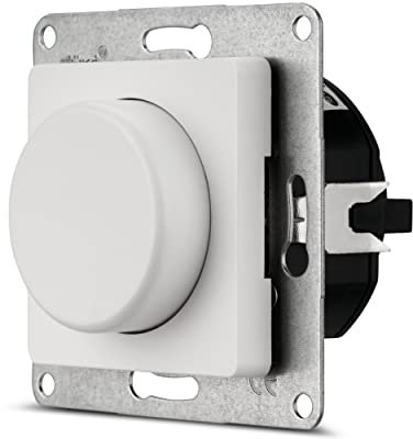 REV PrimaLuxe Dimmer - Lichtschalter für Glüh- und Hochvolt-Halogenlampen 50-300W, weiss