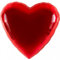 Suki Gifts Herz Folienballon Heliumballon, rot