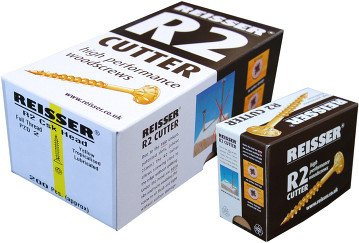Reisser - 3.5 X 35 R2 Cutter Wood Screw CSK Yellow Pozi Full Thread (200)