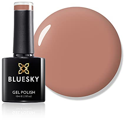 Bluesky Gel Nail Polish, Cocoa 80514, Brown, Caramel, Light, Long Lasting, Chip Resistant, 10 ml (Requires Drying Under UV LED Lamp)