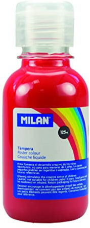Milan 03430 - Témpera, 125 ml, color rojo