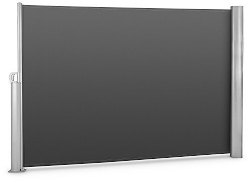 blumfeldt Bari 320 Store latéral 300x200cm - Protection Contre Les Regards, Le Vent, Le Soleil, Tube protégé Contre Les intempéries en Aluminium, Matériel de Fixation Inclus, Anthracite