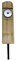 10 x 12 inch (30cm) Timber Reflective Keep Off Grass Verge Posts Boundary Markers, Push in Ground