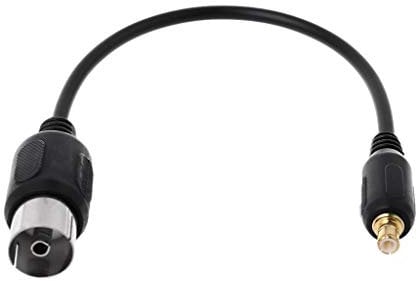 JOYKK 1Piece IEC to MCX Antenna Pigtail Cable Adapter Connector For USB TV DVB-T Tuner - Black