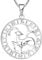 YL Silber Steinbock Halskette-925 Sterling Silber Horoskop Sternzeichen 12 Konstellation Anhänger Halskette für Damen