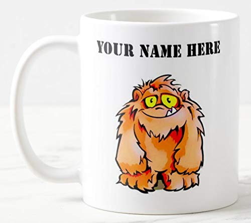 Yeti Mug 11 oz Large Handle Ceramic Tea/Coffee Mug Can be Personalised