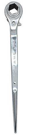 19-24mm Ratcheting Podger Scaffold Wrench Cr-v Ratchet Podger Spanner Quick Release Tool