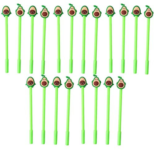 TOYANDONA 20 Stück Cartoon Gel Tinte Stift Kunststoff Avocado Gel Kugelschreiber für Schüler Geschenke Büro Bürobedarf