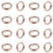 UNICRAFTALE 60 Stück Roségold Geteilte Ringe Schlüsselbundverschluss Ergebnisse Glatte Oberfläche Reifen Edelstahl Geteilte Schlüsselringe Für Home Car Keys Organisation Making, 5x1 mm