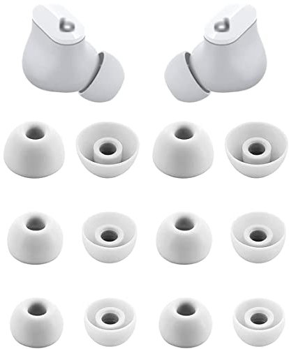 ALXCD Eartips Compatible with Beats Studio Buds, S/M/L 3 Sizes 6 Pairs Soft Silicon Earbuds Tips Replacement Ear Tips, Compatible with New Beats Studio Buds, White