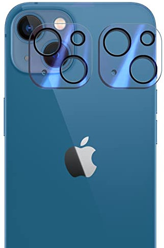 Fonetek® Pack of 2, Compatible with iPhone 13 Mini, Camera Rear Lens Tempered Glass Protector Shield Guard Covers for Apple iPhone 13 Mini
