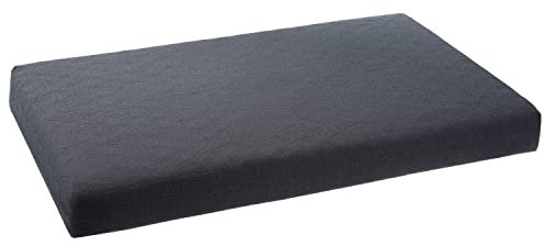 PETSTUFF Orthopädisches Hundebett Bezug abnehmbar waschbar Farb- und Größenwahl, dunkelgrau, S