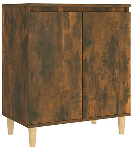 vidaXL Sideboard Kommode Anrichte Schrank Beistellschrank Mehrzweckschrank Standschrank Wohnzimmer Flur Räuchereiche 60x35x70cm Holzwerkstoff