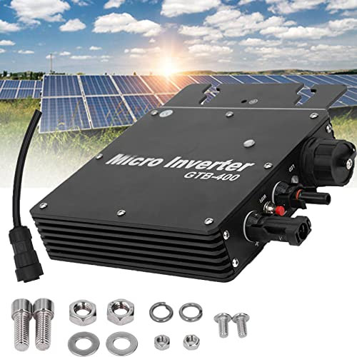 JINTAOMA Onduleur de Lien de réseau, onduleur de Lien de réseau d'énergie Solaire 400W, 600W, Micro-onduleur à Onde sinusoïdale Pure 800WPure, pour système de Production d'énergie Solaire,400W