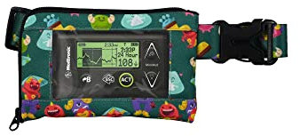 Bauchgurt für Insulinpumpen mit Fenster für Kinder - Spring Monster (63-85 cm)