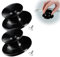 KADAX Maniglia Universale per Coperchio di Pentola, Pomello in Plastica e Acciaio Inox per Vetro (2 Pezzi, Nero Lucido)