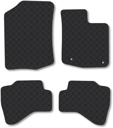 Peugeot 107 (2012-2014) 3mm Rubber Car Mats | Tailored Fit Durable Floor Mats Full Coverage Protection Waterproof Accessories Easy Clean Anti Slip Made in the UK