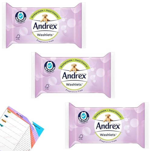 Wipe Flushable Fragrance Free Washlets | Wet Wipes Unscented | Fine to Flush Toilet Tissue | Biodegradable Rapid Disperse | 30 Wipes per Pack, Pack of 3 (90)