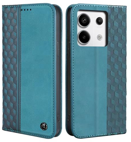 CXTcase Handyhülle für Xiaomi Redmi Note 13 Pro 5G Hülle,Lederhülle Flip Case für Xiaomi Redmi Note 13 Pro 5G,PU Leder Stoßfeste Magnetische Schutzhülle Tasche für Redmi Note 13 Pro 5G,Grün