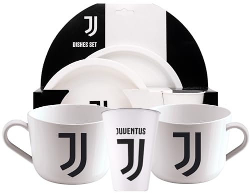 Set Colazione Merenda Store Ufficiale – Kit per Bambini, 2 Tazze grandi, 2 Piatti, Bicchiere - Gadget Idea Regalo Compleanno – Plastica Rigida, Adatti al Microonde, Bpa Free