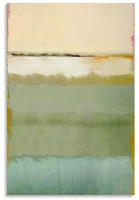 OqcEha Mark Rothko Gemälde, abstraktes Poster, Mintgrün, dekoratives Gemälde, Leinwand, Wandkunst, Wohnzimmer, Schlafzimmer, 60 x 90 cm