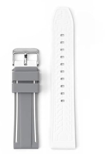 Tyogeephy Bracelet en silicone sans fente pour Swatch X Blancpain moonsswatch, Omega x Swatch Blancpain moonsswatch Speedmaster bracelet de remplacement de montre 22mm