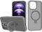 2NSPDRGNI Magnetic Case Compatible with iPhone 11 Pro Max,Translucent Matte Back Non-slip Phone Cover Protective Shockproof with Stand,Gray