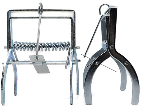 KOVA® 2x Profi Wühlmausfalle Zangenfalle - Effektive Falle für Wühlmäuse Mäuse Mausefalle für Garten & Feld Wühlmausfallen Mausefallen Köderfalle zur Wühlmausbekämpfung, Schnappfalle + 1 BildMAGNET! W