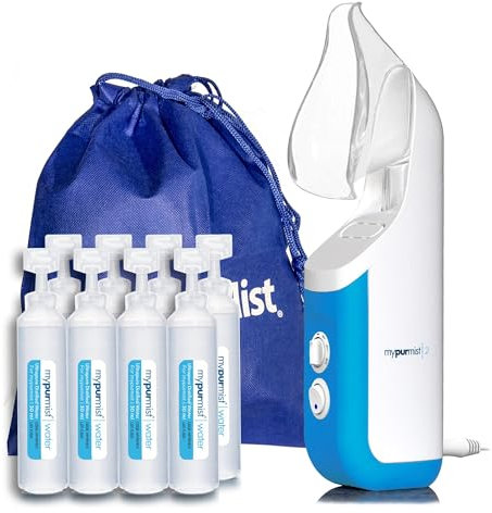 Mypurmist Agua destilada ultrapura para todos los inhaladores de vapor, vaporizadores y humidificadores Mypurmist, 20 recambios, hasta 100 sesiones