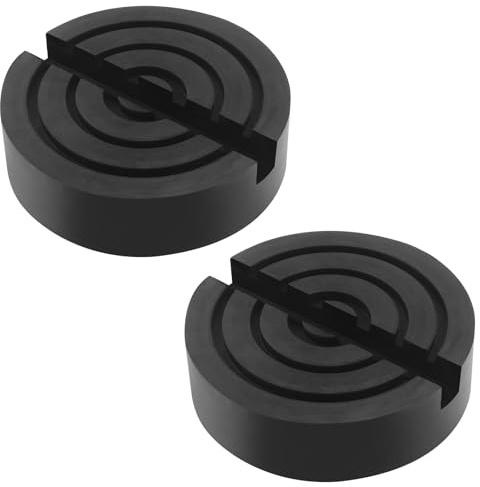 LT Easiyl 2 Stück 105 X 30 Mm Gummipolster für Wagenheber Passend für Ständer Hebewerkzeug Schlitzrahmen Schienenschutz Gewellter Hydraulischer Wagenheber Gummi-Wagenheber-Pad Schwarz