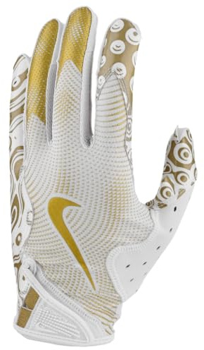 Nike Vapor Jet 8.0 Fußballhandschuhe, Weiß | Met Gold | Met Gold Large